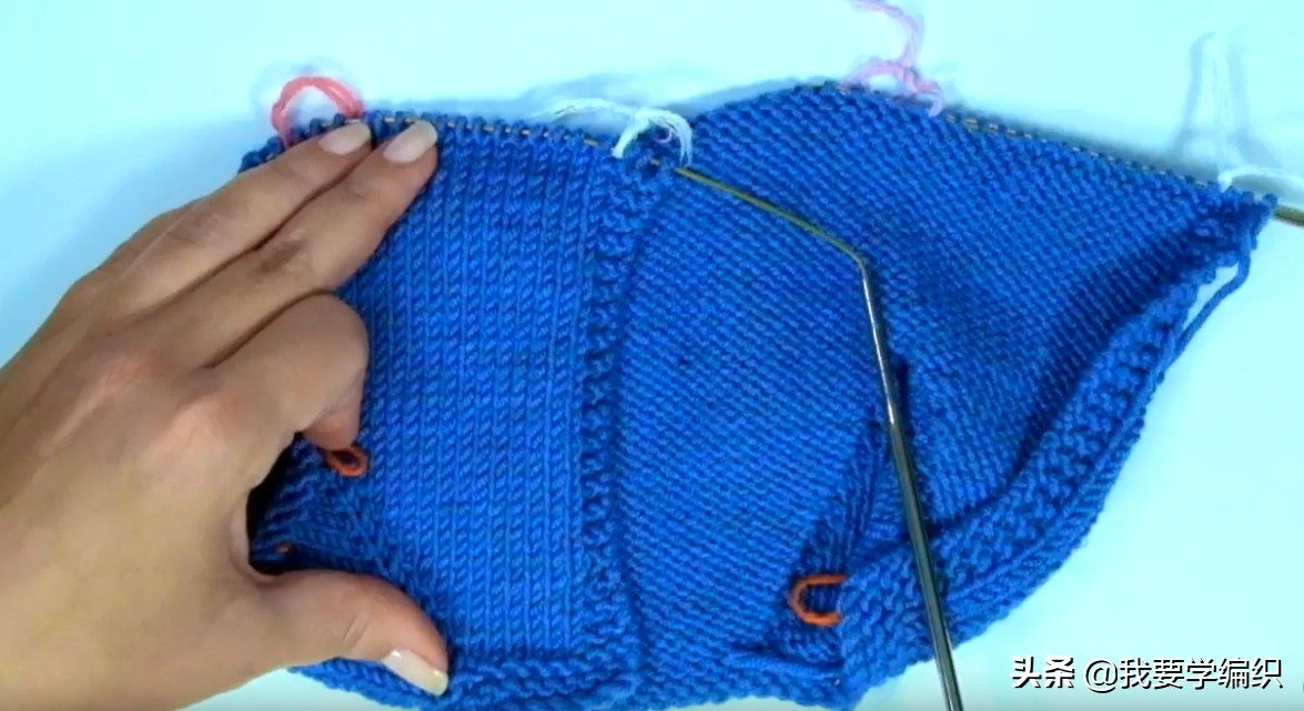 宝宝插肩袖开衫从下往上织的教程,织插肩方法从肩开始织