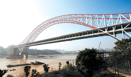 世界最长拱桥重庆朝天门长江大桥,朝天门长江大桥和千厮门大桥
