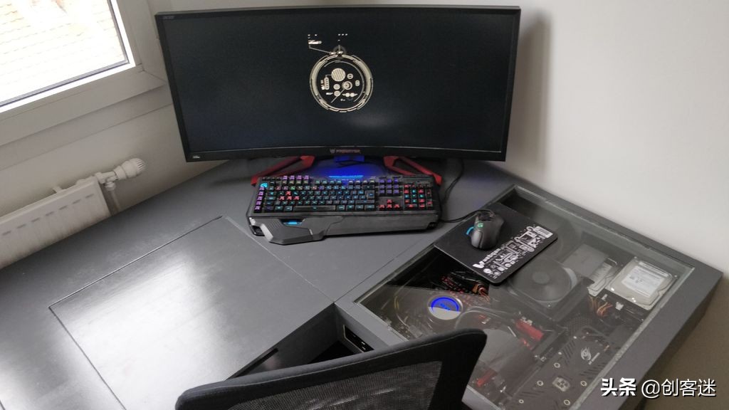 自己动手做一个节省空间的电脑桌,自制内藏电脑桌最全教程