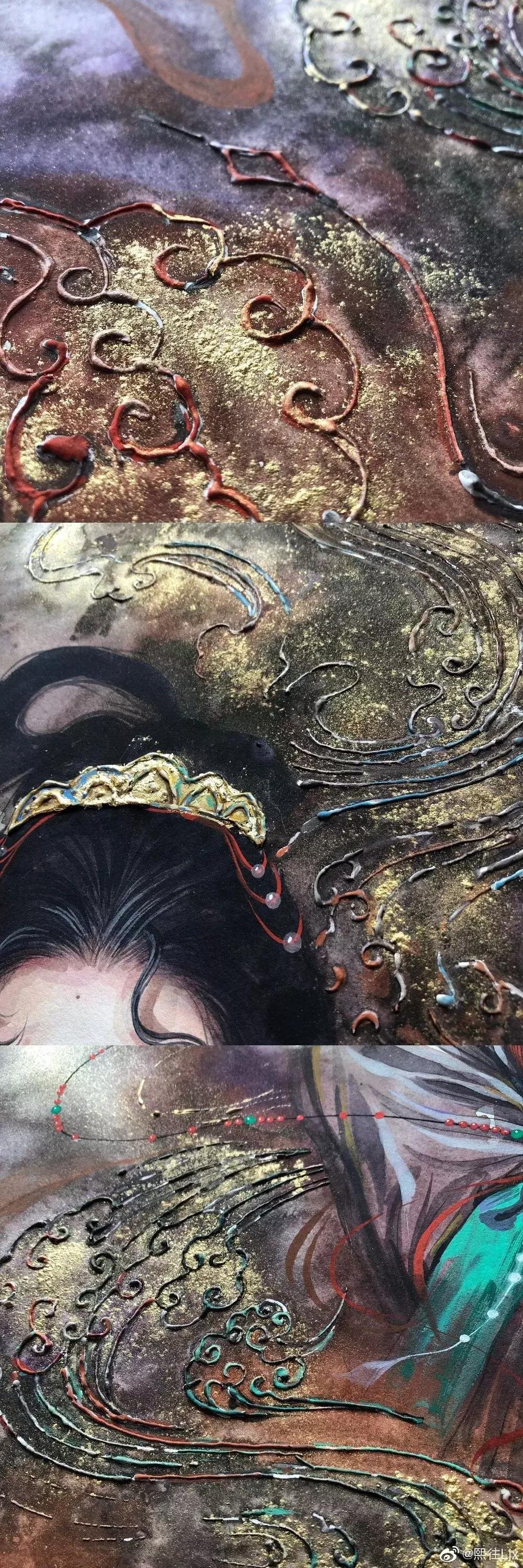 古风绘画线描,100张绝美古风女线描手绘