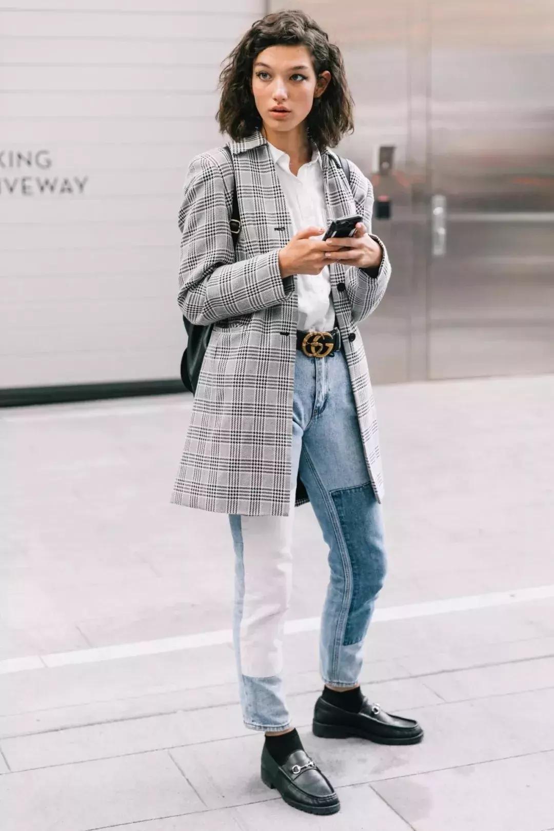 牛仔裤平底鞋穿搭时尚女装,牛仔裤平底鞋搭配视频