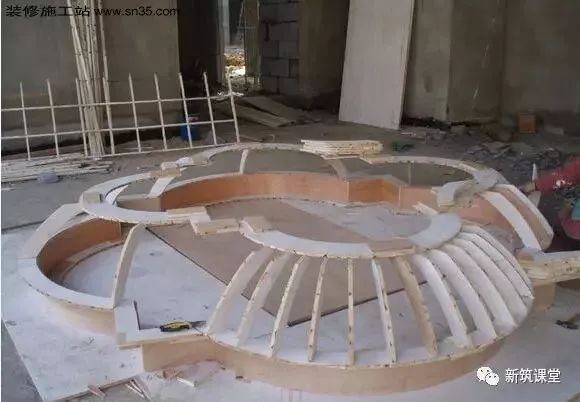 轻钢龙骨石膏板造型吊顶施工视频,石膏板天花吊顶施工全过程