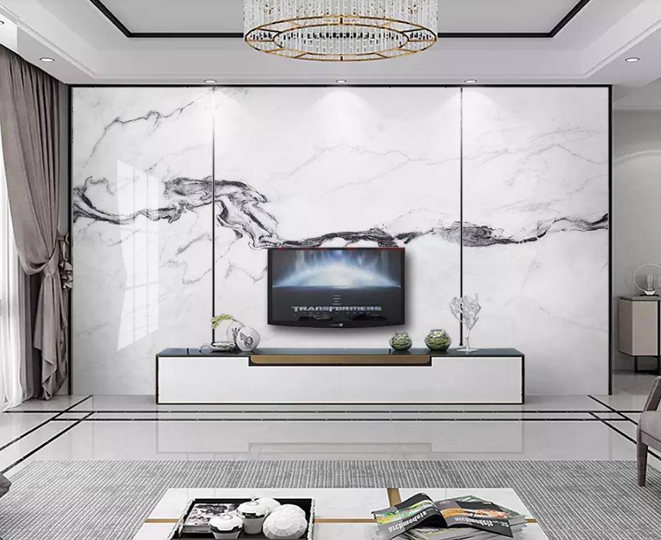 石材背景墙瓷砖颜色搭配效果图,极简大理石瓷砖背景墙效果图