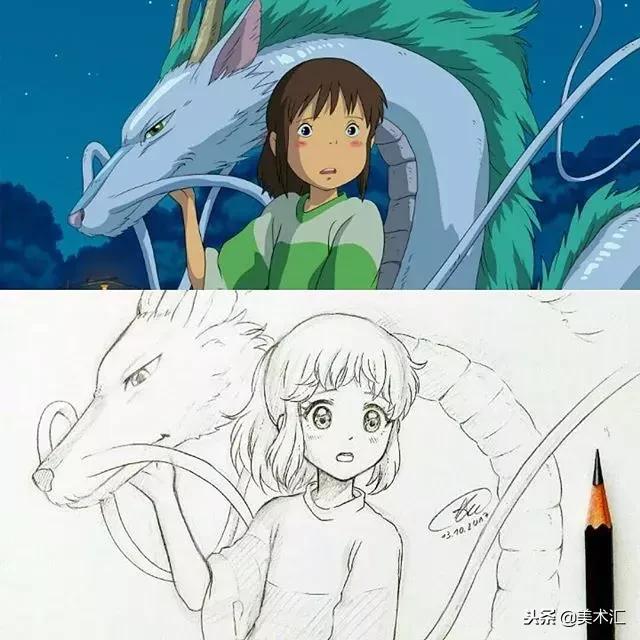 线条感十足的动漫人物,线条感很强的人物素描