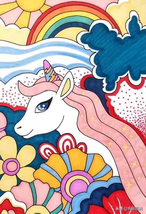 儿童创意画9-12岁,儿童创意画7-8岁创意画入门教程