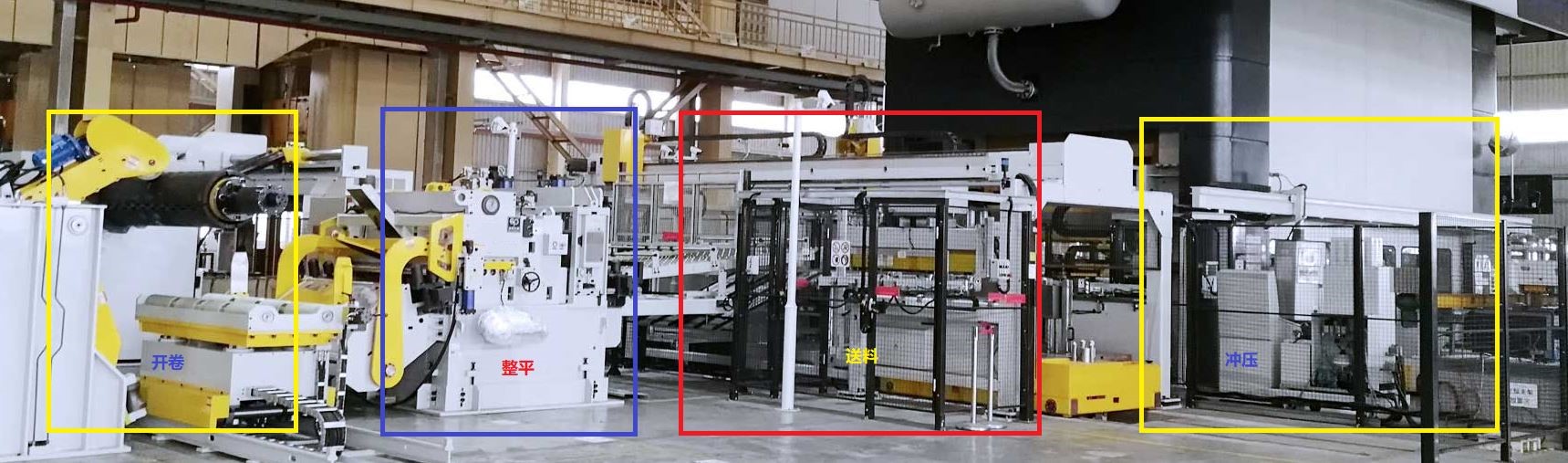 冲压输送线施工现场,汽车冲压废料输送线设计