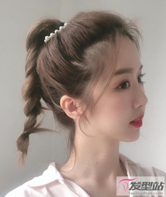 长发怎么扎简单又仙女20岁,长发怎么扎长发带卡子好看