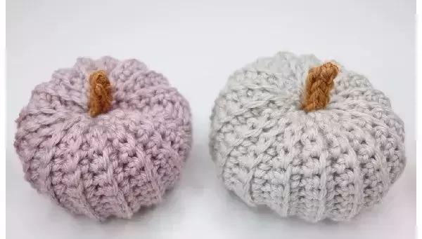 南瓜挂件钩针教程,钩针南瓜小挂件图解