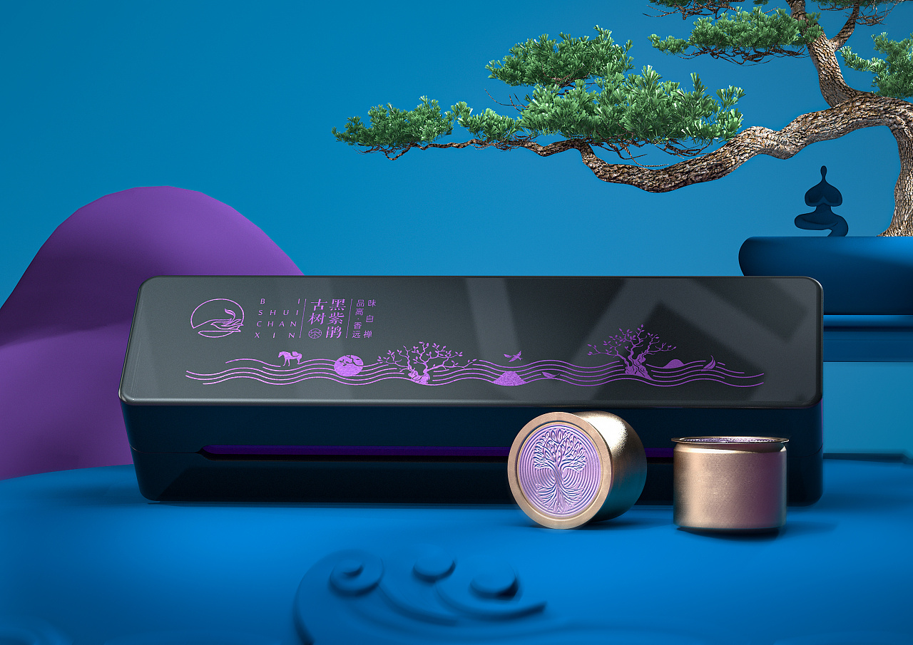 国潮中国风茶叶包装设计,茶叶包装国潮风