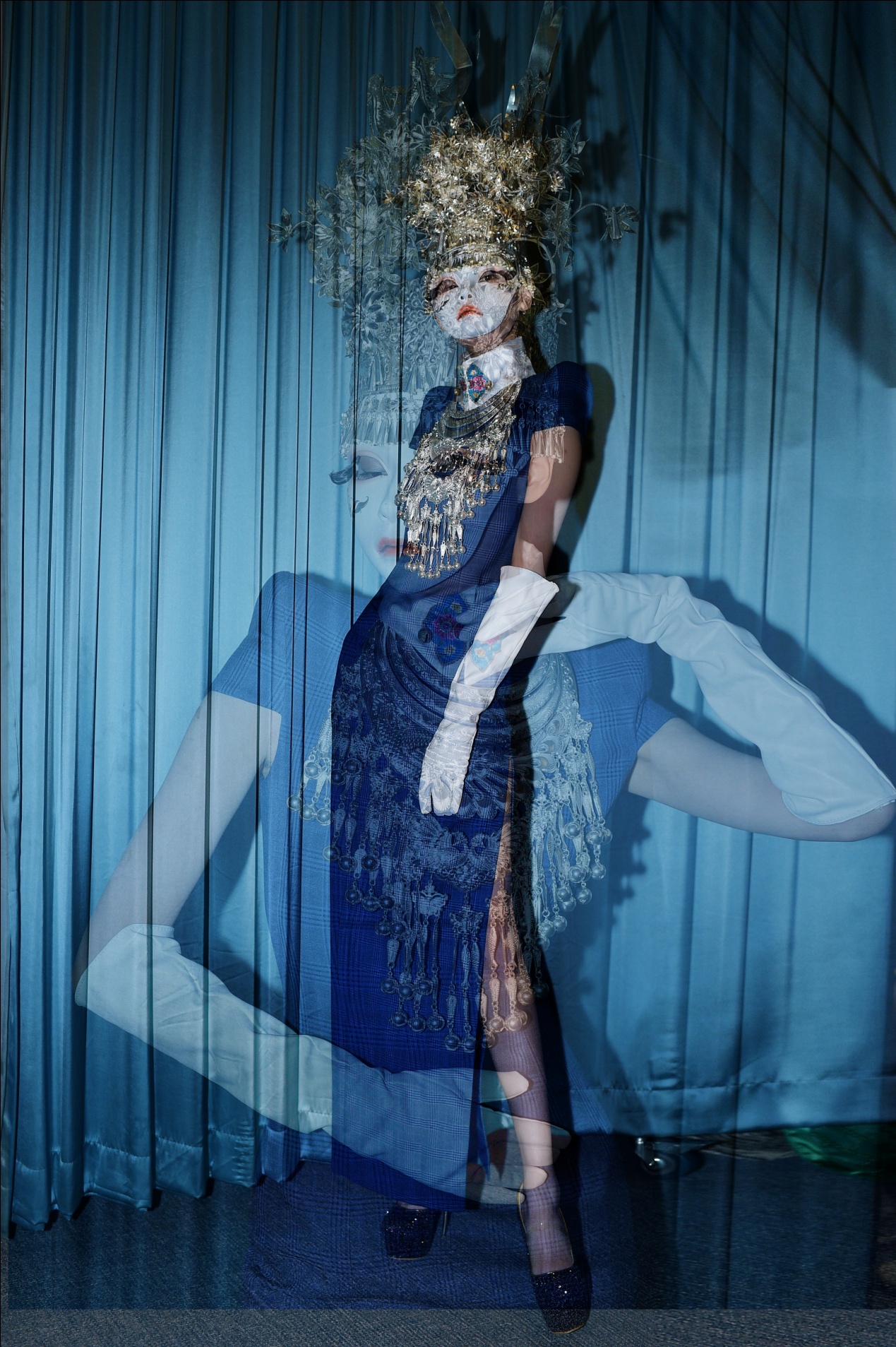 胡社光新中式旗袍走秀视频,胡社光时装发布会