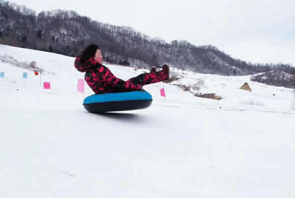 抚松玩雪的地方,前方高能下雪
