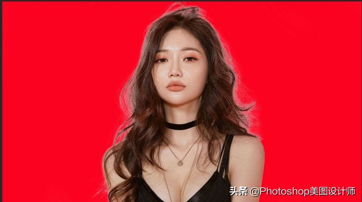 ps通道抠图韩国美女发丝,ps通道抠取女生发丝