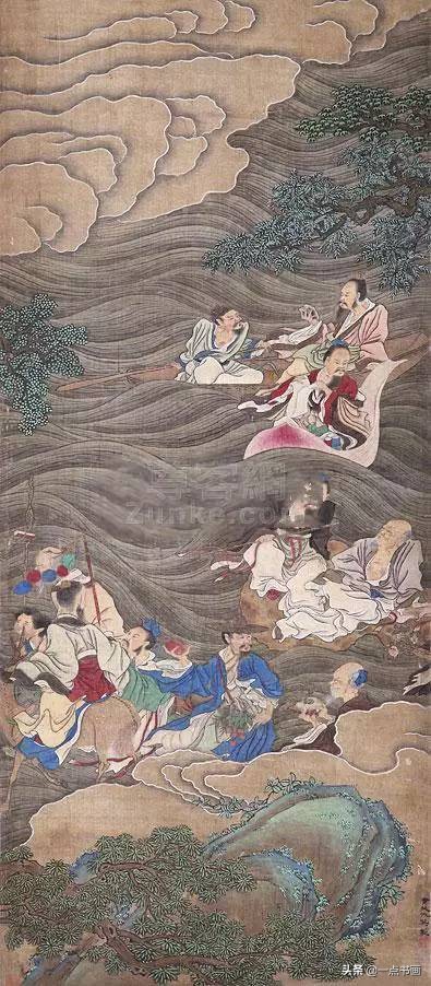 明仇英拍卖60亿的作品,明仇英桃源仙境图临摹