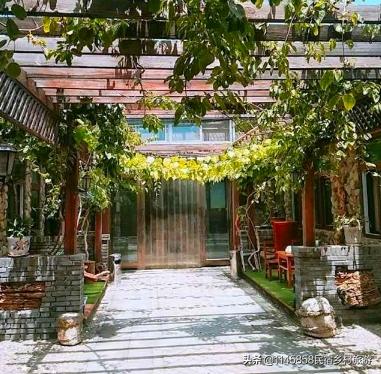 蓟县郭家沟景区艳阳农家院,蓟县郭家沟边上农家院