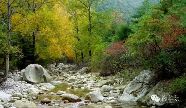 陕西小九寨，十里画廊，天然氧吧--华阴金岩沟