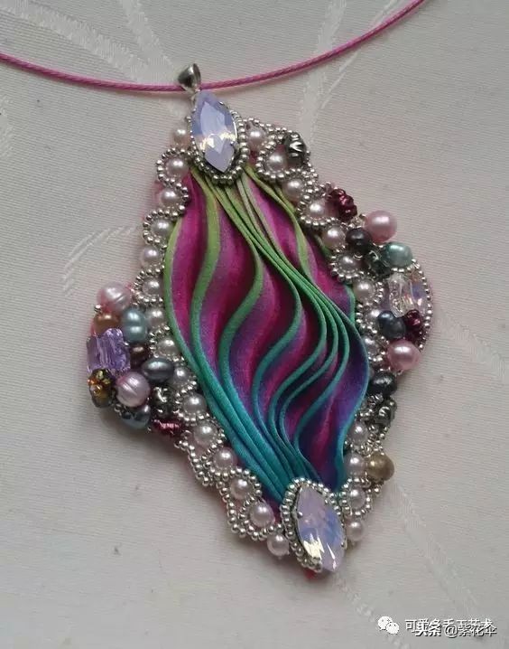 绸带编织花样大全,散珠子手工串珠教程