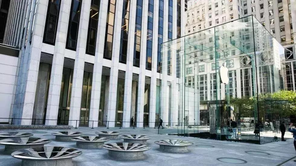 苹果店外立面效果图,苹果最大店面设计图