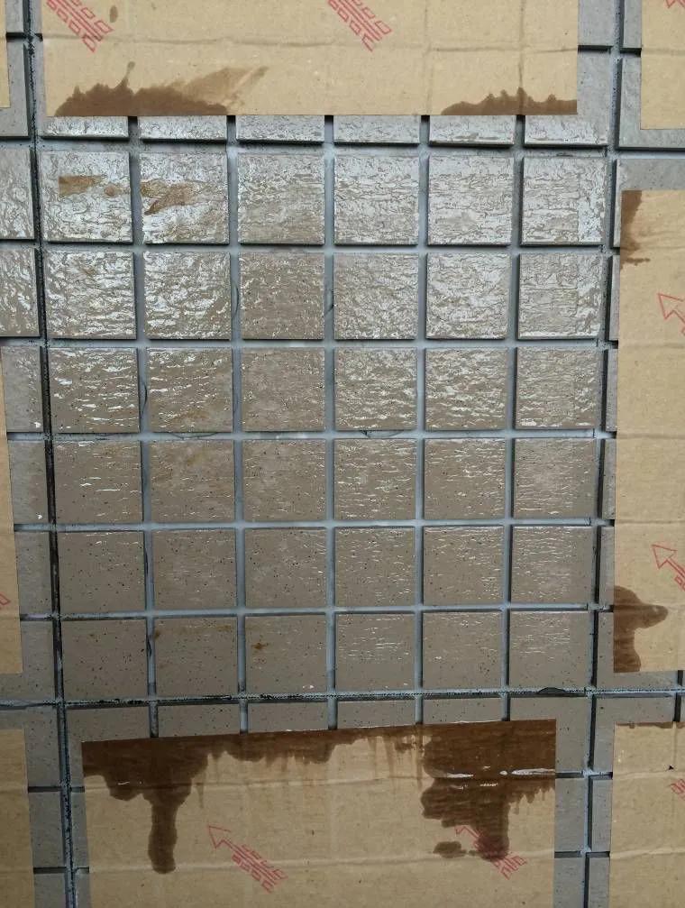 椭圆形石材马赛克拼花图案,河北地面马赛克水刀拼花施工安装