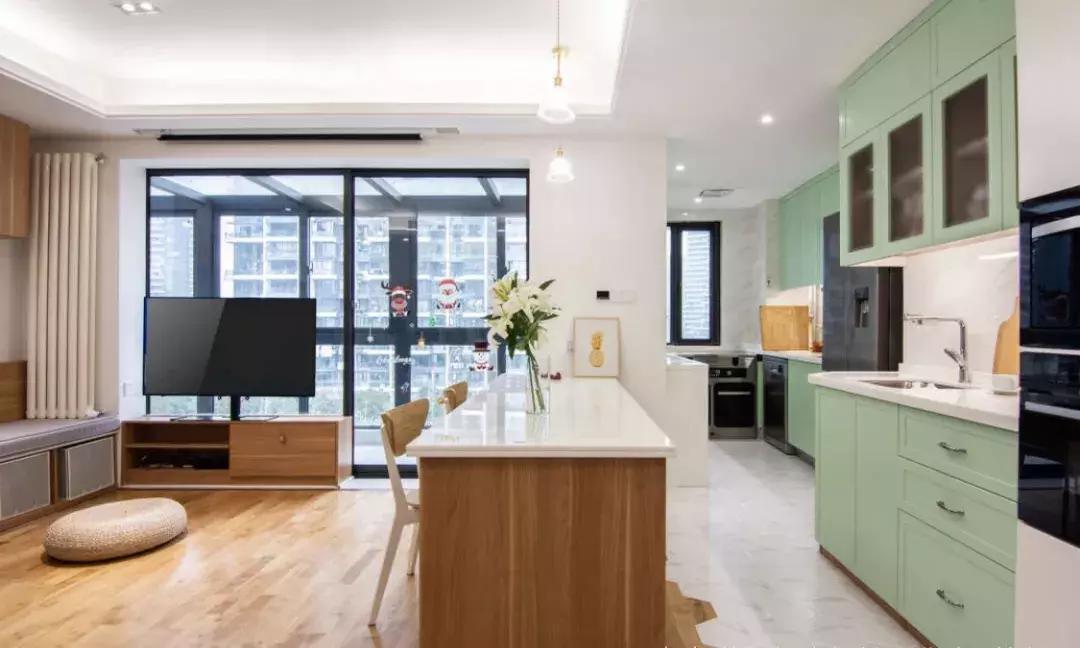 开放式厨房好不好看油烟会不会大,开放式厨房装修效果图无门防油烟