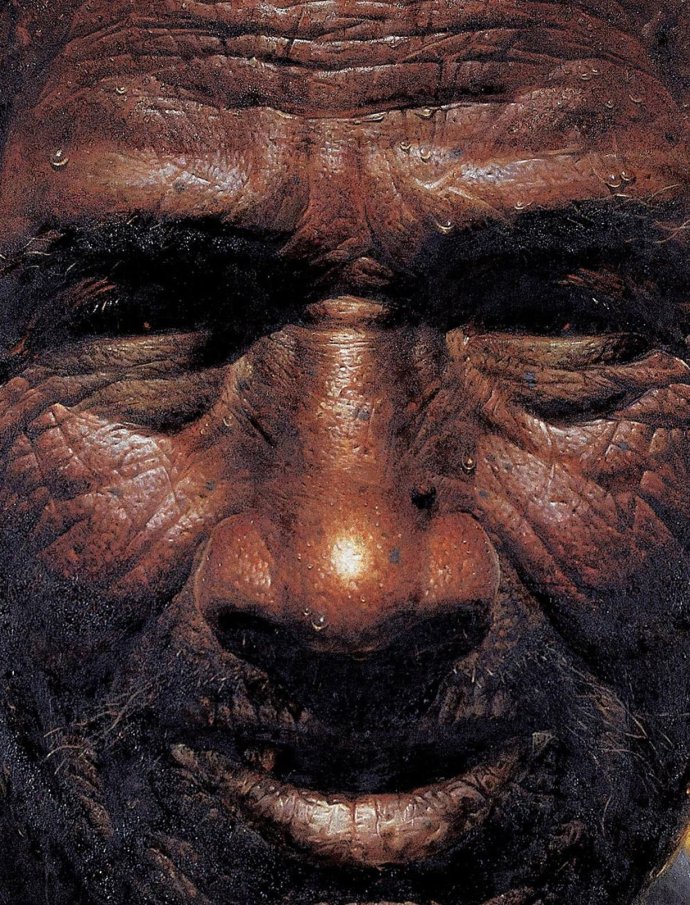 罗中立春蚕在哪展览,罗中立的油画春蚕图片