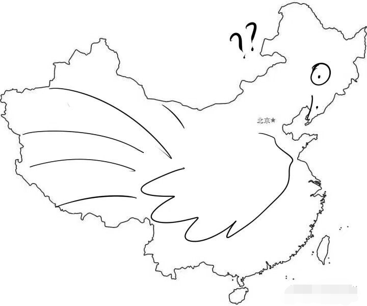 祖国地图像雄鸡,地图上祖国的形状像什么