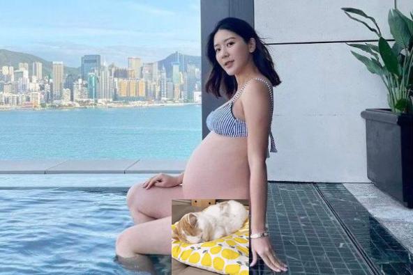 余香凝素颜近照,余香凝怀孕图片