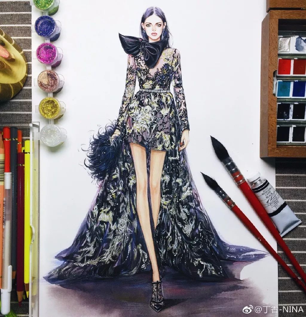 怎么用马克笔和彩铅画四大美人,马克笔与彩铅结合画法