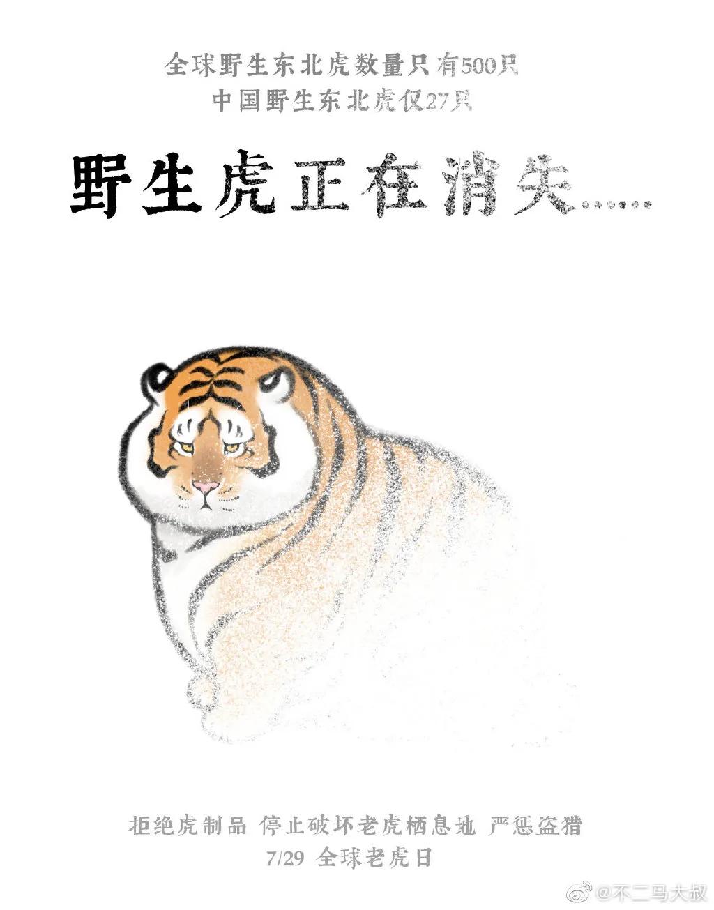 中二大叔画虎全集,中二大叔