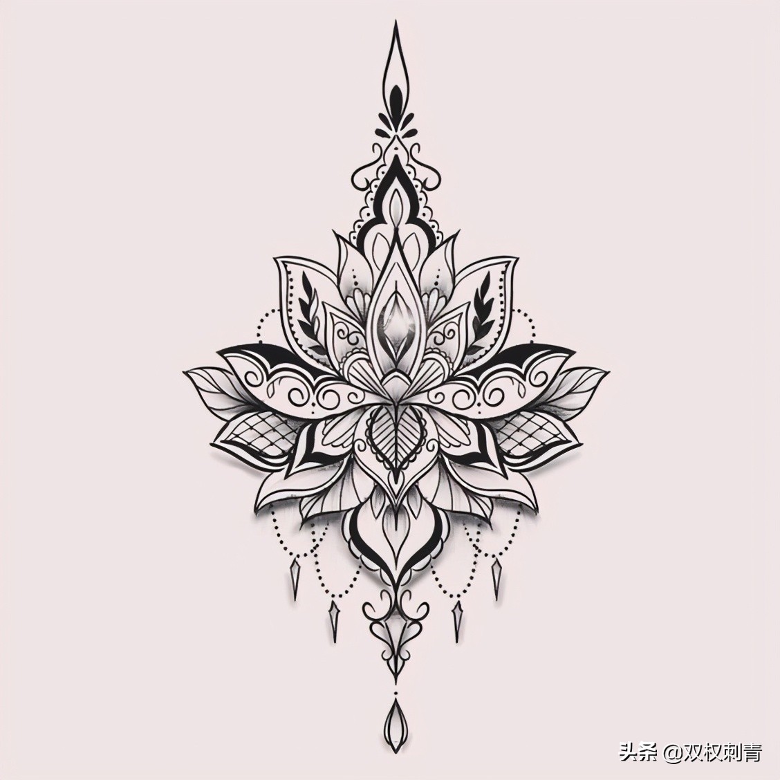 男士简约几何纹身,几何纹身图案大全