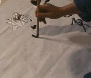 启功硬笔书法作品全集,启功写给朋友指正的书法立轴作品