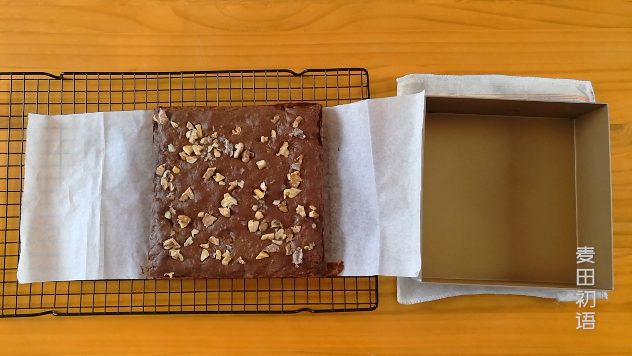 低脂巧克力布朗尼蛋糕,布朗尼巧克力制作教程