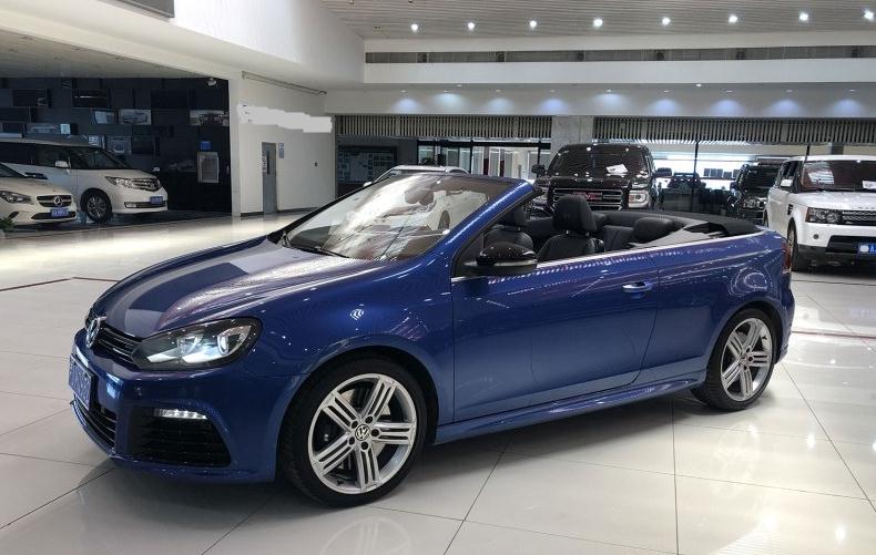 大众稀有敞篷高尔夫R，限量400台，车长4米重1.6吨