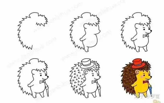 画小动物简笔画简单又漂亮,春天里的小动物怎么画简笔画