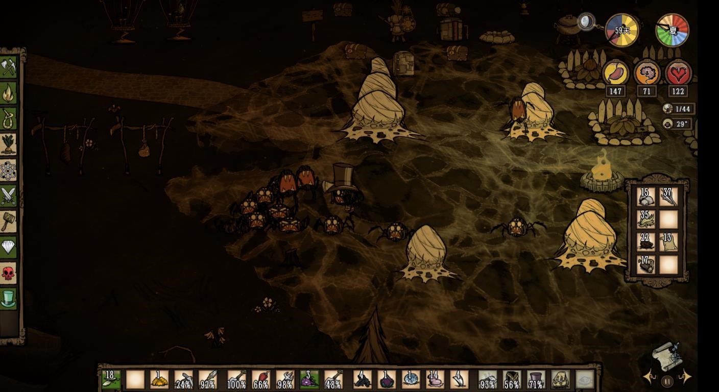 饥荒新手教程蜘蛛人,饥荒每个人都有什么技能