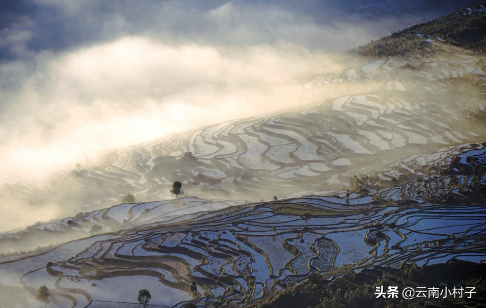 红河州最美哈尼族村寨,红河哈尼族千年梯田