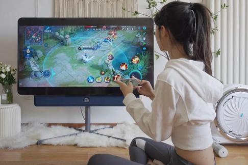 tcl老液晶电视改造成智能电视,tcl巨屏电视效果