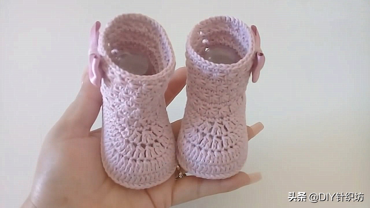 童鞋毛线鞋编织教程全过程,毛线童鞋钩织教程