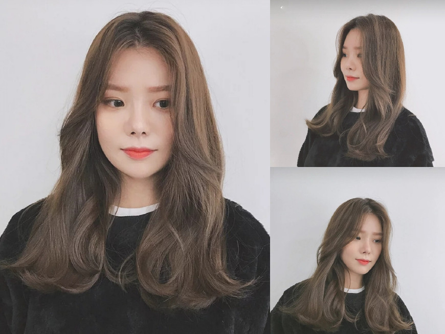 半头中小卷烫发发型图片长发,烫发女中长发慵懒怎么烫最合适