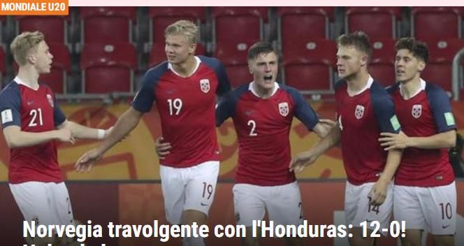 挪威世青赛9球,挪威出局欧洲杯