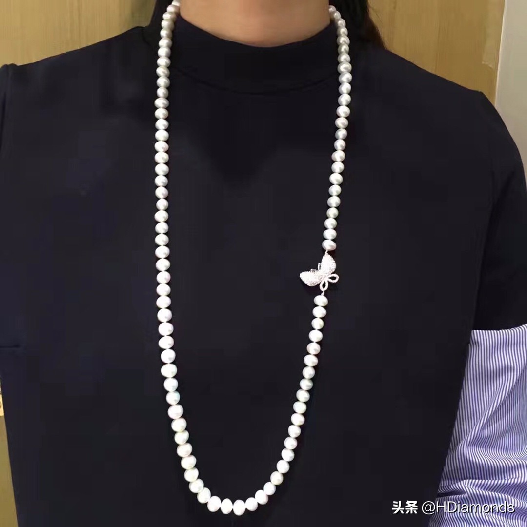 今年最火的毛衣链珍珠,2023最新款珍珠毛衣链