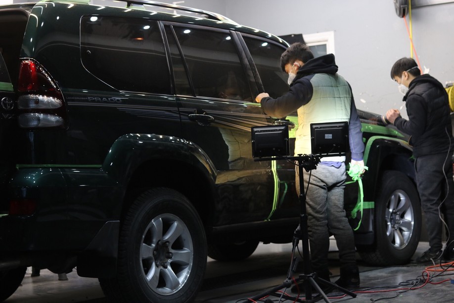 怪兽修车:修复一辆09款中东版丰田霸道,最终旧车变新车