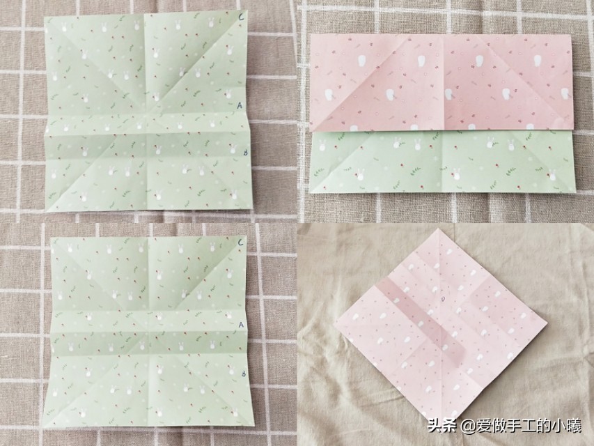 一束花朵手工折纸百合,百合折纸花朵折法图解