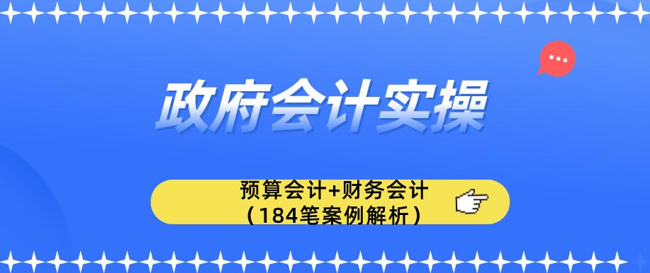 政府会计如何做账,政府会计做账视频教程
