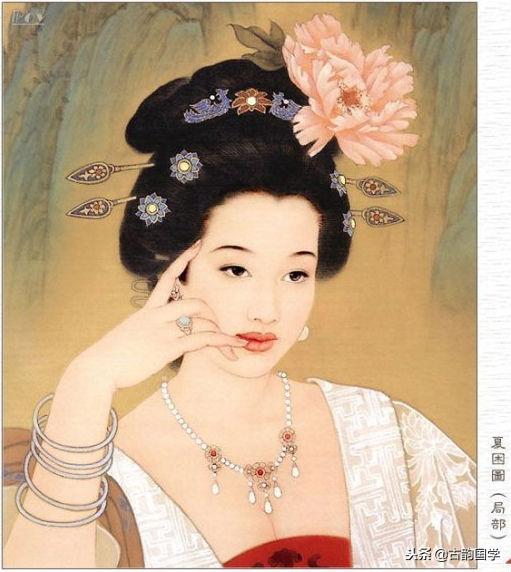 中国古典百美诗画（上）：一位佳丽一首古诗，可谓赏心悦目，收藏