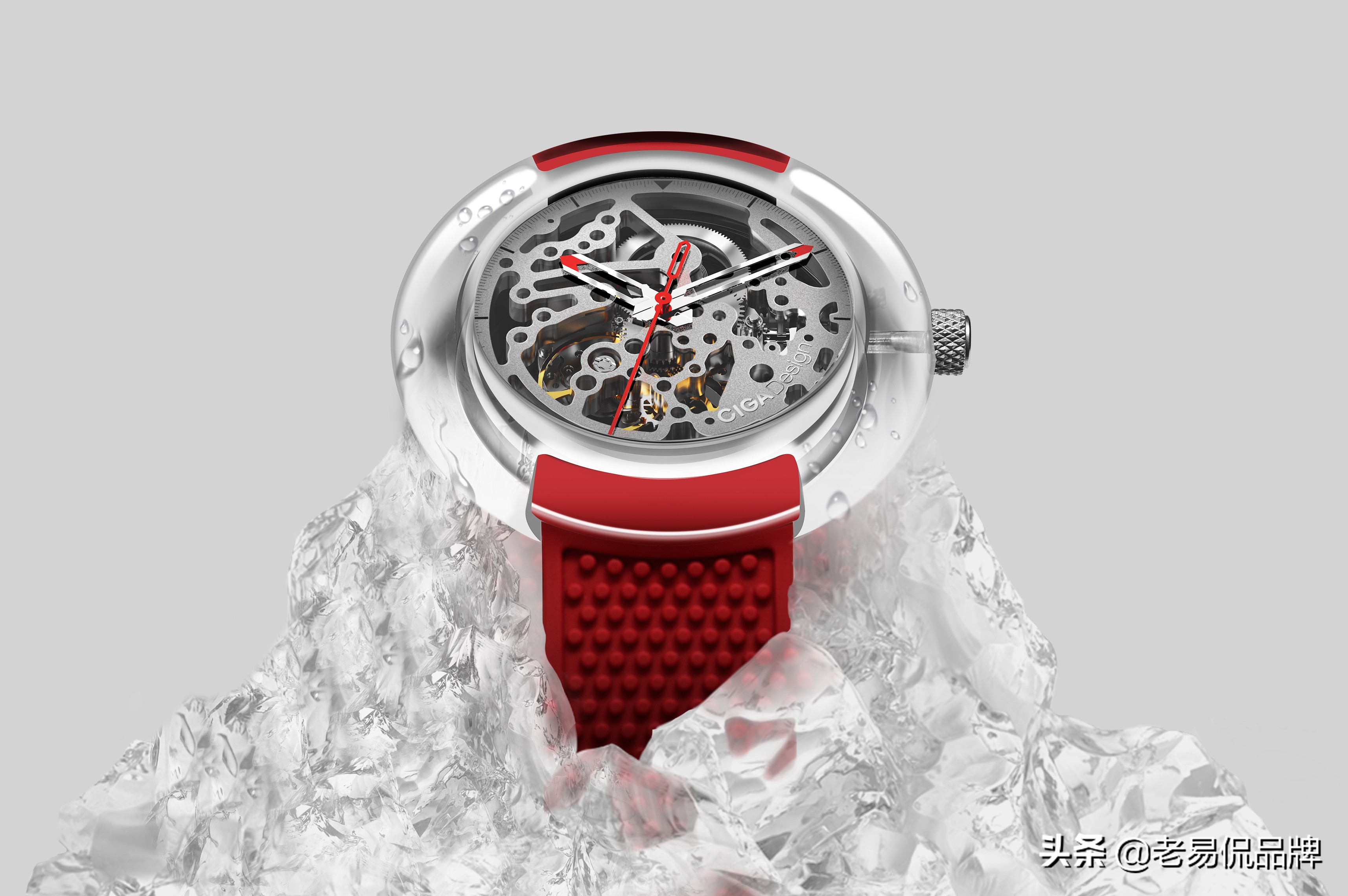 全透明玺佳手表,国产机械表玺佳