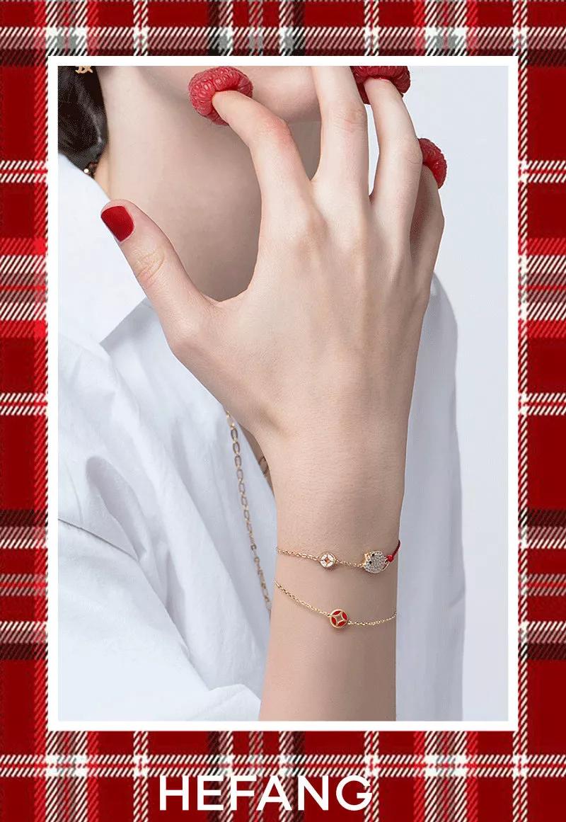 适合年轻人戴的黄金项链转运,戴上转运珠希望好运降临