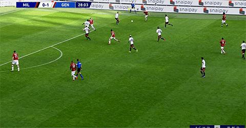 热那亚米兰阵容,热那亚1-1国米