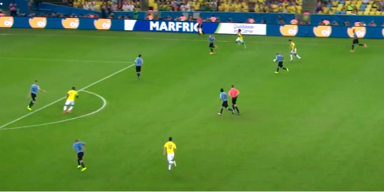 2014世界杯j罗对乌拉圭梅开二度,j罗世界杯哥伦比亚vs乌拉圭