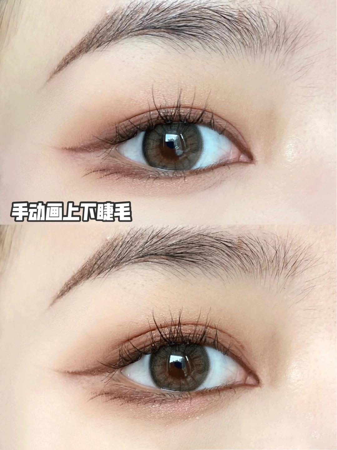 日系眼部画法,韩国眼睛画法教程