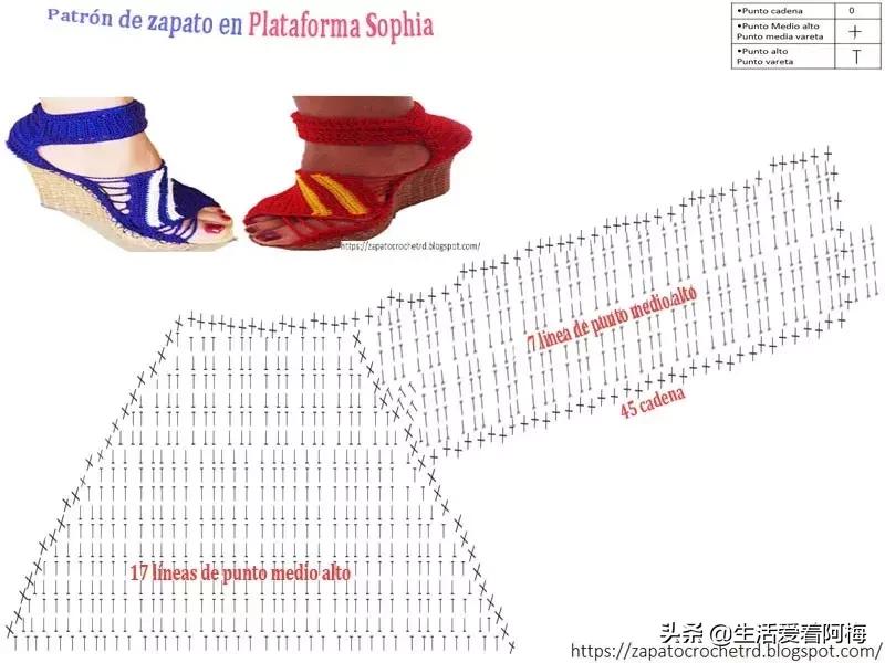 钩针钩出漂亮的毛线鞋图解,钩针钩织有些后跟的鞋子全部教程